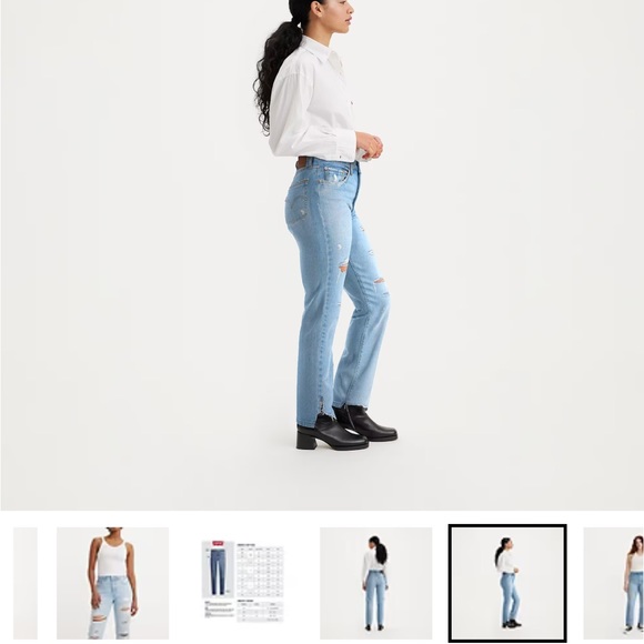NWT Levi’s 501 original straight jeans women’s 29x30 - Picture 3 of 3
